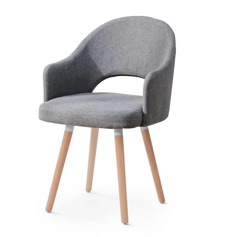 Стул из цельного дерева для взрослых, современный минималистичный обеденный стул в скандинавском стиле - Цвет: Style 8