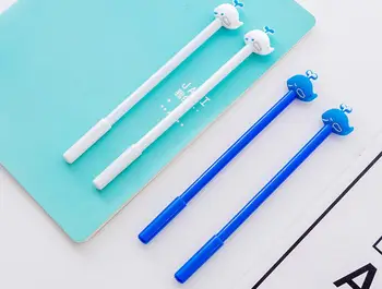 

new lovely design gel pen cute cartoon stationery prize gift pen sign pen black ink student promotion pen 50pc 0.5mm 17cm