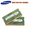 SAMSUNG 4G 1RX8 PC3L 12800 DDR3 1600 Mhz 4gb portátil de memoria 4G pc3l 12800S 1600 MHZ portátil para SODIMM RAM ► Foto 2/2