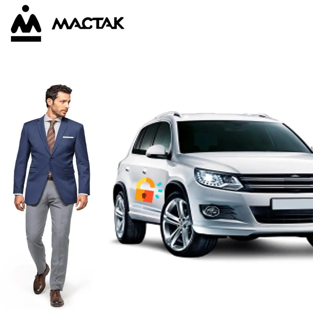 

MACTAK Smartphone car alarm system compatible with ios and android phone car system remote Smart key PKE car 879W