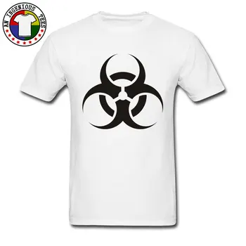 

Logo Design Picture T Shirt Mens Biohazardous Danger Warning Sign Tshirt Top Quality Comfortable Tees Online Wholesale Custom