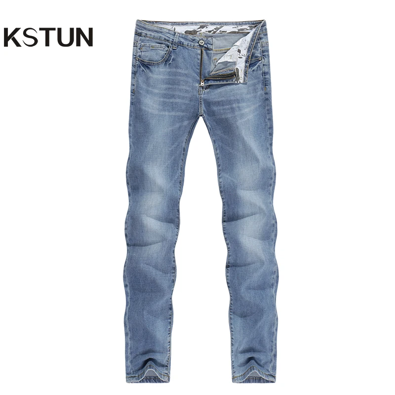 2020 Jeans Men Fashion Business Casual Straight Slim Fit Ultrathin Breathable Stretch Retro Blue Summer Denim Pants Plus Size 40 2020 Jeans Men Fashion Business Casual Straight Slim Fit Ultrathin Breathable Stretch Retro Blue Summer Denim Pants Plus Size 40