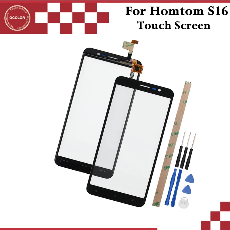 

ocolor For Homtom S16 Touch Panel Touch Screen Digitizer Sensor Replacement For Homtom S16 Mobile Phone Accessories With Tools