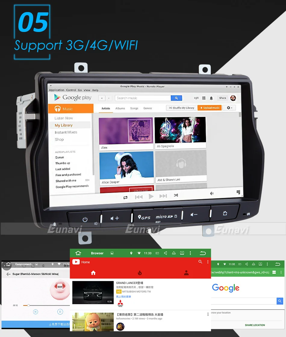 Best Eunavi 1 Din 7 inch Android 8.0 Car Radio for Lada Vesta 4G RAM Octa core GPS navigation video stereo multimedia touch screen 10