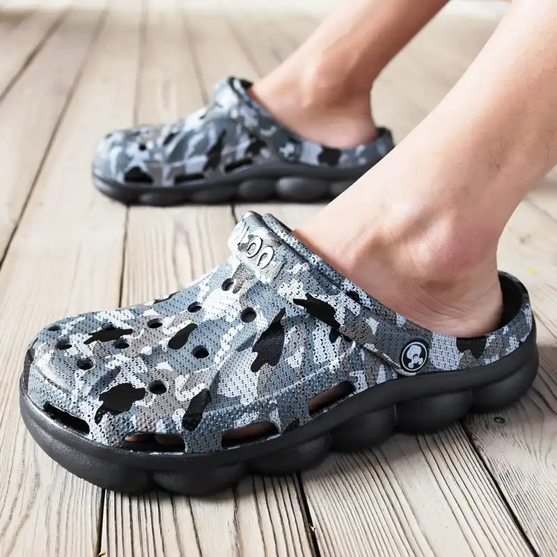 digital camo crocs