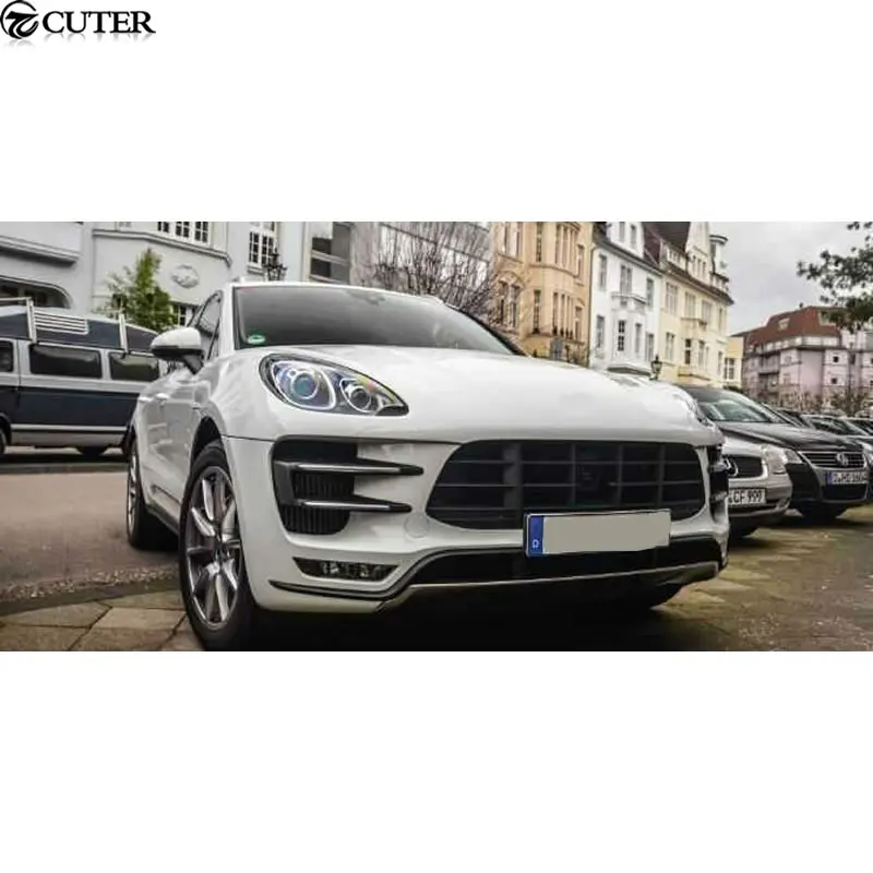 Турбо автостайлинг; стекловолокно передний бампер автомобиля для Porsche MACAN Turbo комплект кузова автомобиля