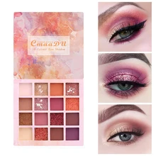 Professional 16Color Eyeshadow Nude Glitter Eye Shadow Palette Shimmer Matte Glitter Powder Waterproof Eye Palette Korean Makeup