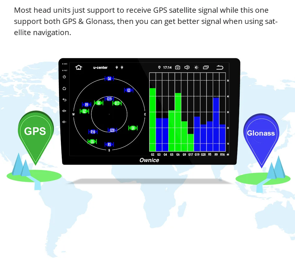 Top Ownice K3 Android 9.0 Quad Core Car Radio Universal DVD Multimedia Player 2GB RAM 16GB ROM GPS Navigation DVD Support Bluetooth 16
