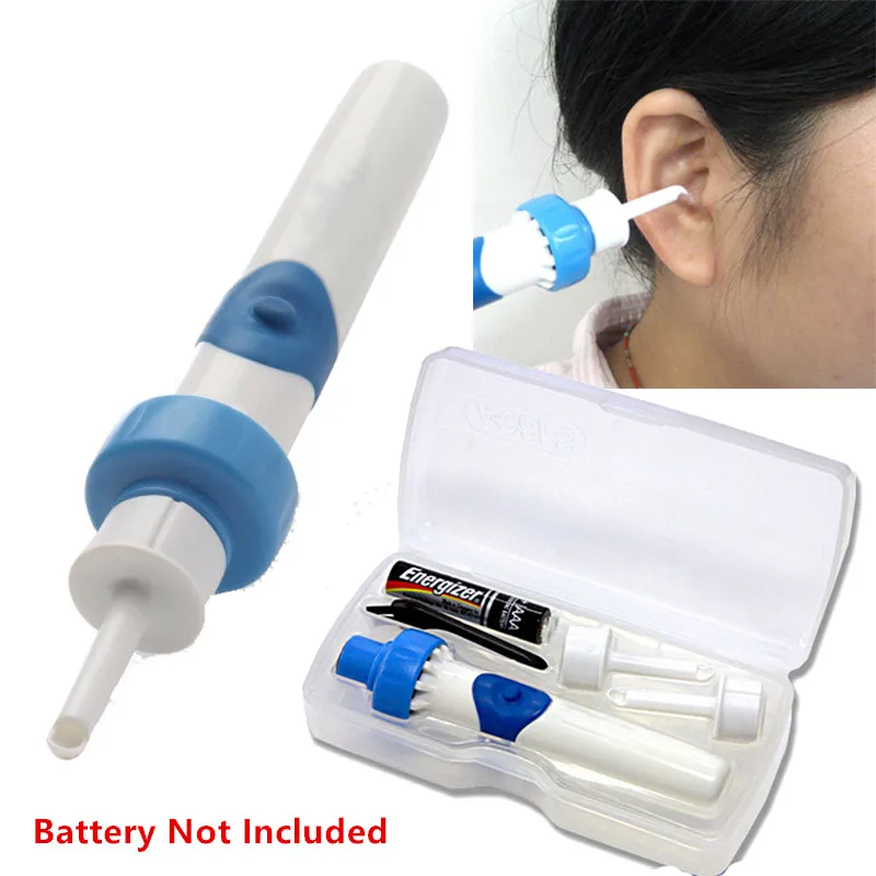 Electric Ear Wax Cleaner Removal Earpick Ear Cleansing Swab Earwax Remover Soft Safe Ear-pick Clean Beauty Tools With Box