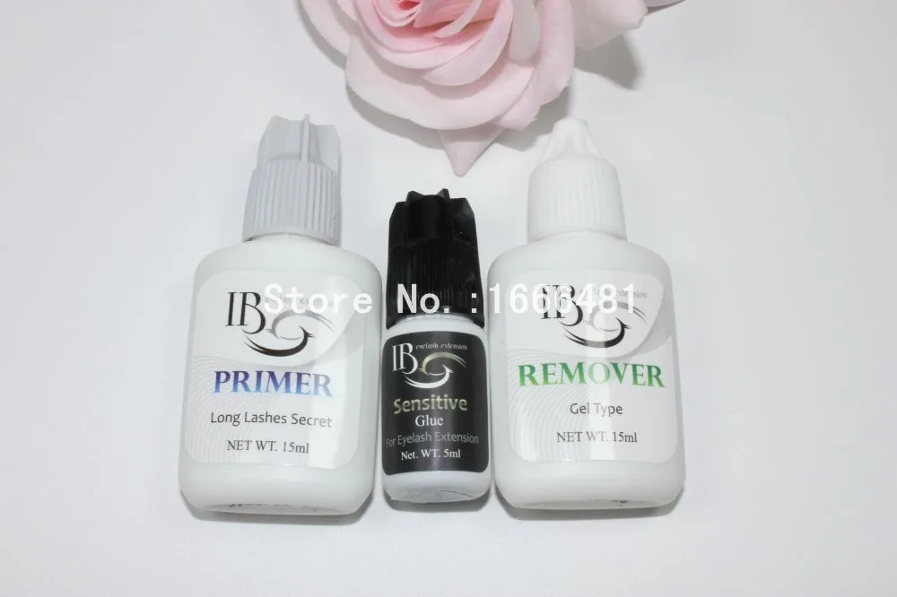 

1 set Eyelash Extensions Kit Primer Sensitive Glue Remover for Eyelash Extensions