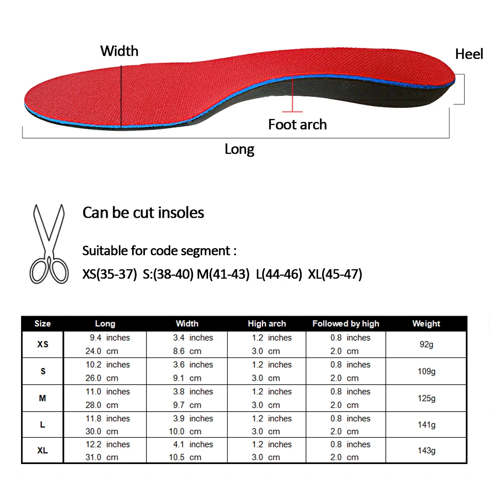Для женщин мужчин ортопедические стельки для обувь ног здоровья подошва Pad обувь арки поддержка подкладка для защиты стопы вставить