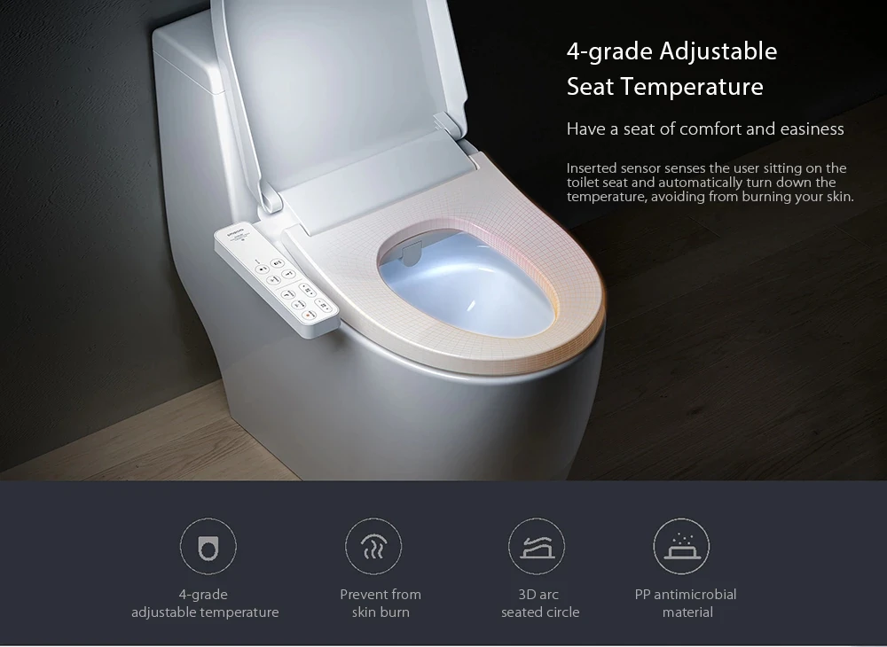 Крепление для спортивной камеры Xiao mi Smart mi смарт-крышка для унитаза Washlet 4 класса регулируемая температура воды интеллигентая(ый) Крышка для унитаза для Xiaomi mi умный дом