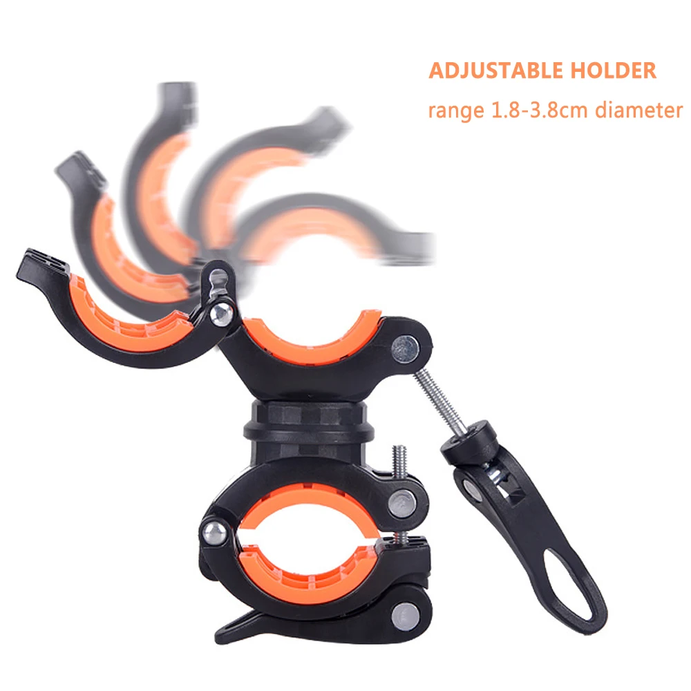 Excellent WOSAWE Bicycle Flashlight Clip Universal Mountain Road Bike Handlebar Torch Holder Cycling Lamp Air Pump Bracket Accessories 4