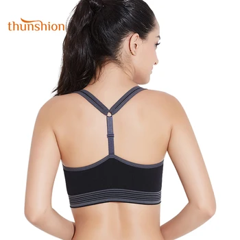 

THUNSHION 2018 Absorb Sweat Quick Dry Sexy Sports Bra Women Running Fitness Yoga High Impact Top Crop Vest Underwear Gym Clothes