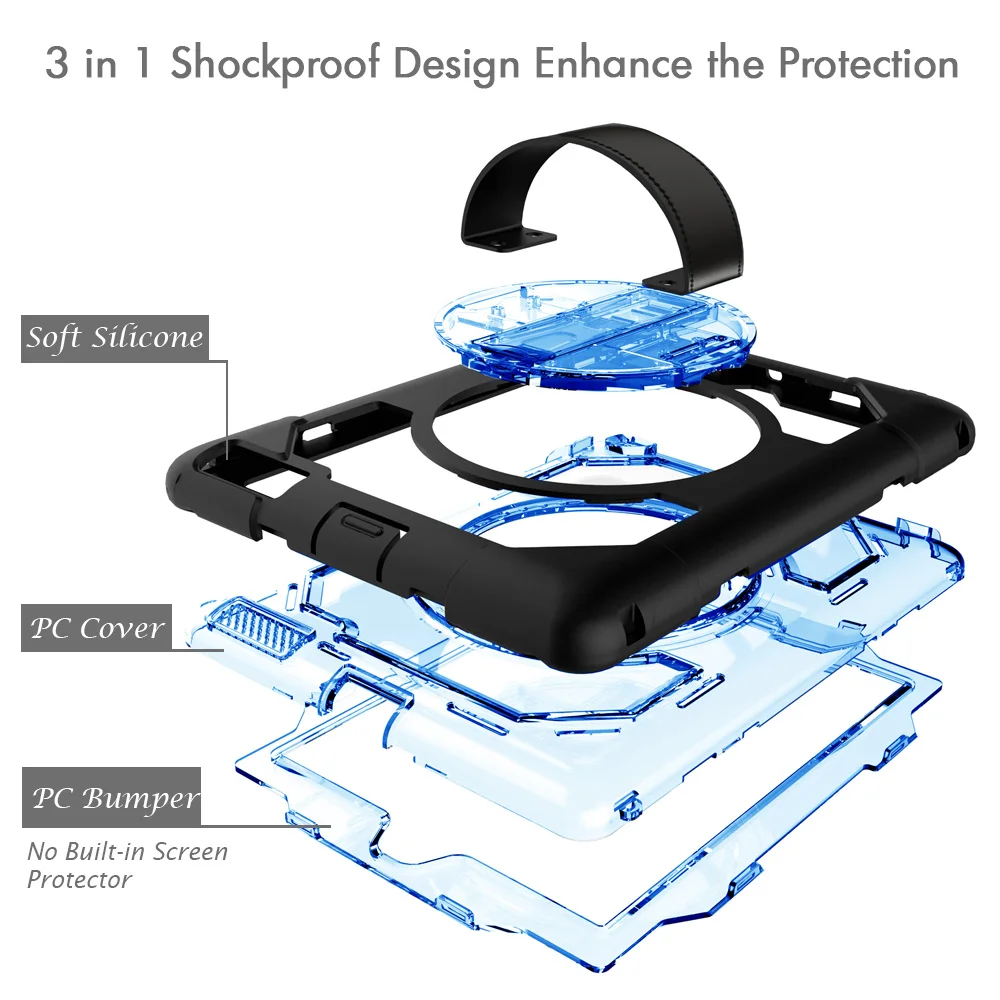 For iPad 2/3/4 Miesherk Universal Case Tablet Shockproof Dustproof Anti-scratch Cover Hand Strap+Neck Strap for iPad A1458 A1416 For iPad 2/3/4 Miesherk Universal Case Tablet Shockproof Dustproof Anti-scratch Cover Hand Strap+Neck Strap for iPad A1458 A1416