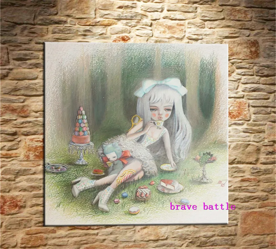 

Mark Ryden Childish Strange Dark World Canvas Painting Living Room Bedroom Home Decor Modern Mural Art Oil Painting #073