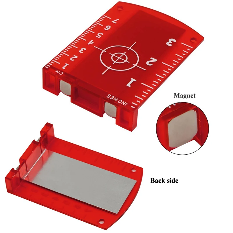 Нет заусенцев магнитной лазерной целевой платы карты пластина для красный зеленый лазерный уровень
