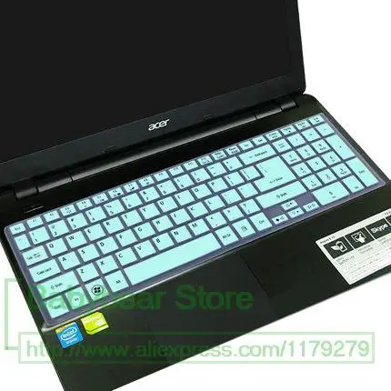 15 15,6 дюймов чехол для клавиатуры ноутбука протектор для acer Aspire E 15 сенсорный E15 e5-571G-57D9 54KU 50DA 56MU - Цвет: whiteblue