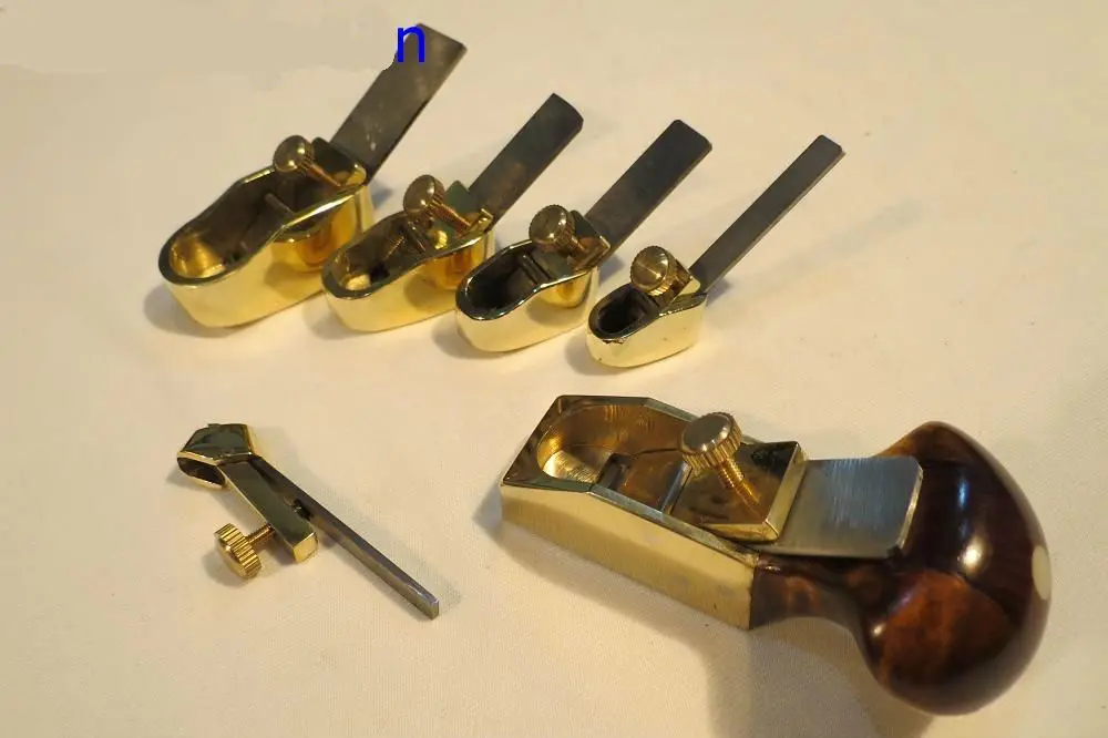 

5pcs convex bottom +1pcs flat bottom brass planes,violin/viola making tool