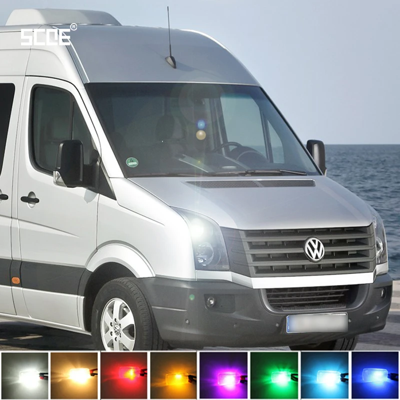 

For Volkswagen Crafter Beetle Eos Fox SCOE 2015 2X 12SMD LED Front Parking Light Front Side Marker Light Source Car Styling