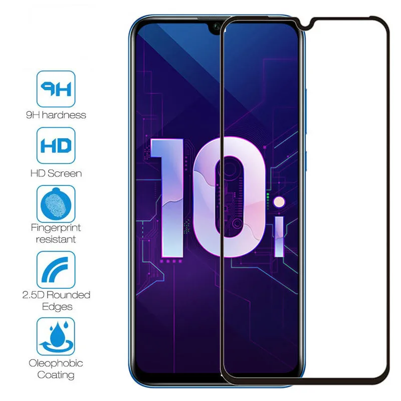 Полное покрытие из закаленного стекла для huawei Y5 Y6 Y7 Pro Y9 P Smart Honor 10i 20i 8S 8A 8C 8X MAX ультра тонкий защитный экран пленка