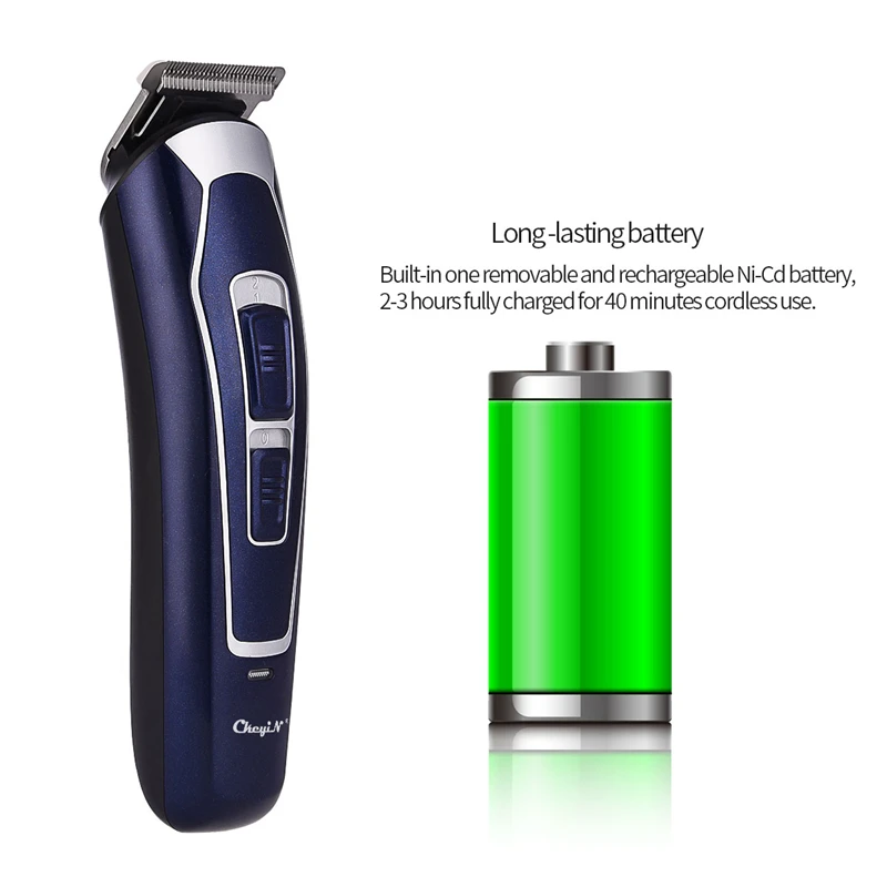 Günstige Barber Haar Clipper Rasierer rasierer Elektro Professional Hair Trimmer Edelstahl Klinge Beard Trimmer Männer Haar Schneiden