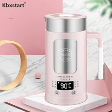 Kbxstart 0.6L Многофункциональный Нержавеющая сталь чайник для поддержания здоровья нагрева воды чашки кипения чайник с Температура показать 100-240 v
