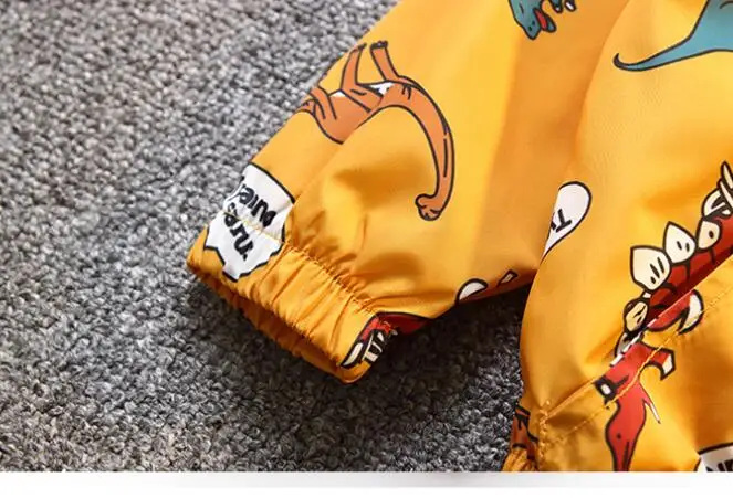 CROAL CHERIE Spring Outerwear Coats Boys Kids Girls Jacket Cute Dinosaur Children Clothing Casual Baby Spring Jacket  (7)