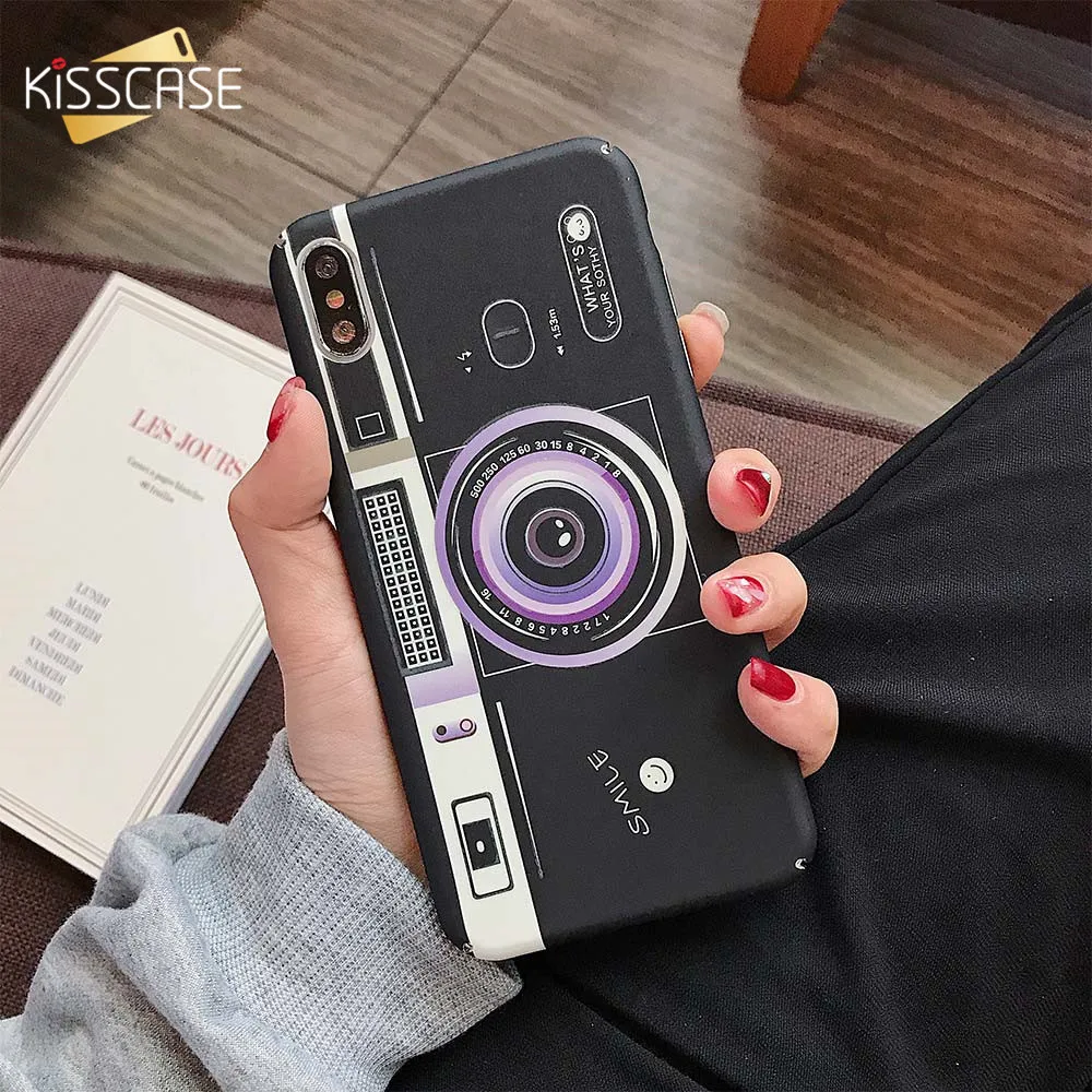 

KISSCASE Luminous Camera Pattern Hard Case For Redmi Note 7 5 Fashion Case For Xiaomi Mi 9 Se 9 8 Se 8 Lite 8 7 6 Capinhas Coque