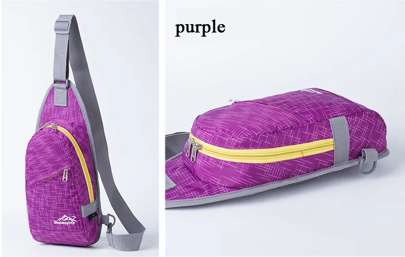 Спортивная сумка через плечо, водонепроницаемый нейлоновый нагрудный рюкзак для бега, рюкзак для походов, велоспорта, путешествий