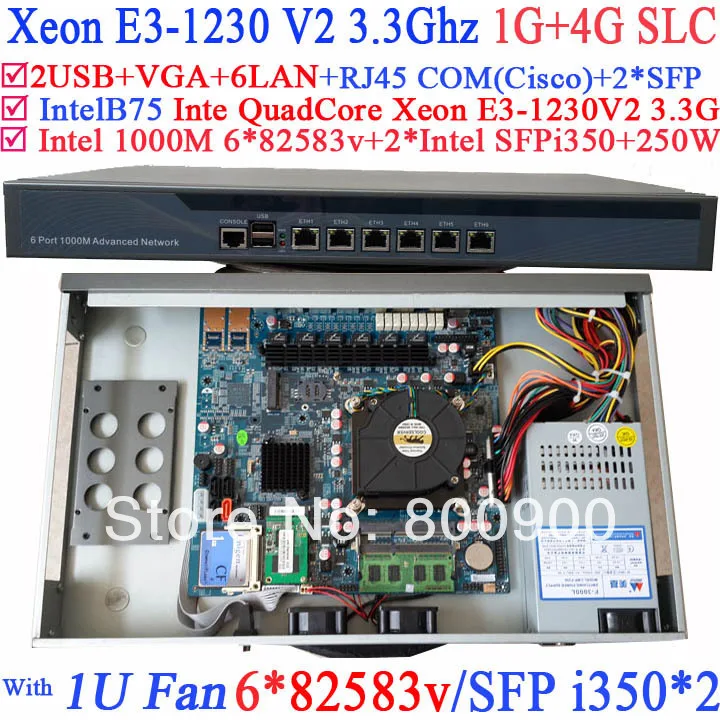 Перевозчик услуги Двигатели для автомобиля с двумя SFP Intel i350 шесть 82583 В Gigabit LAN inte 4