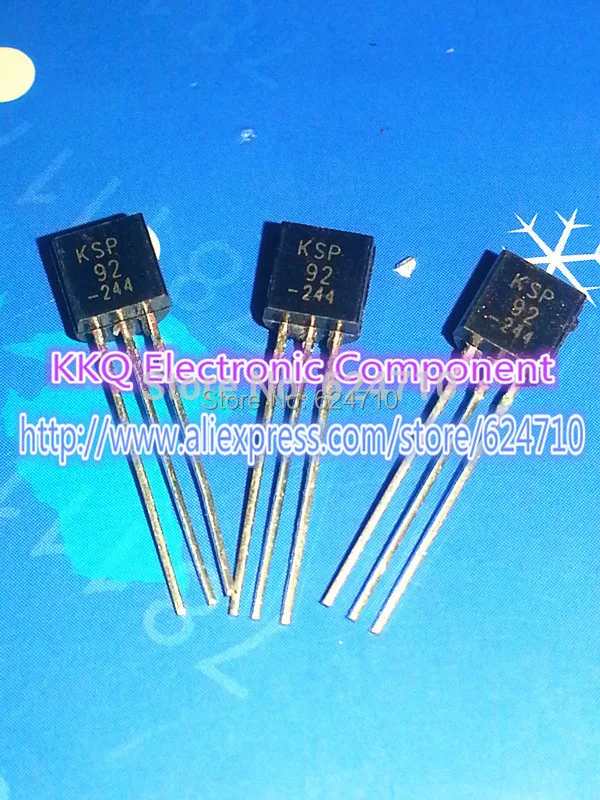 20PCS KSP92 A92 PNP Transistor TO 92 500mA 300V 0.5A Triode Transistor