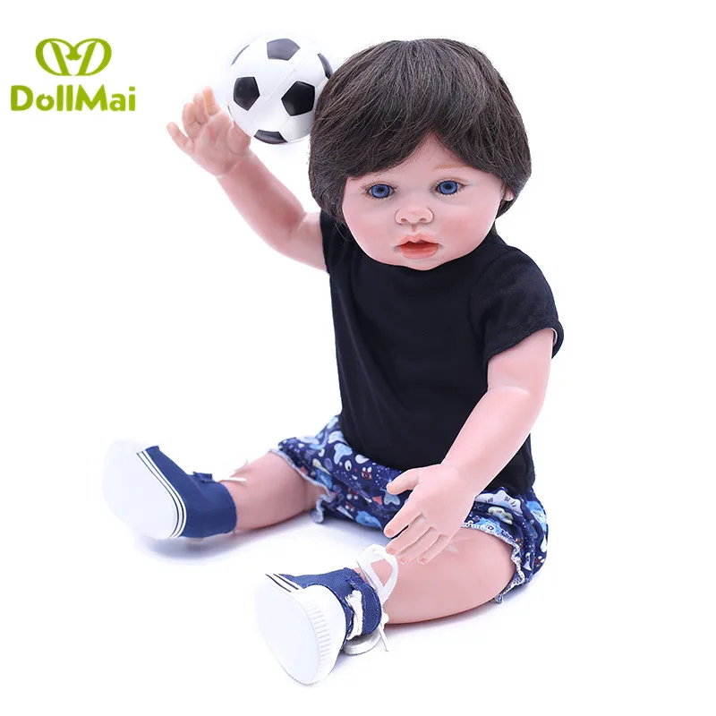 

Reborn boy dolls 45cm full vinyl silicone reborn baby alive dolls child bebe gift reborn menino bonecas can bathe
