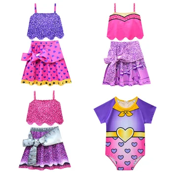 

2019 Hot Summer Swimsuit Bikini Girls Swim Dress Swimming One-piece Suits Beach Clothes lol Dress Swimming Costume