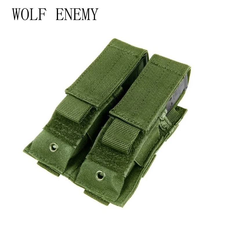 

New Molle Tactical Clip Double Mag Magazine Pouch Bag Magazine Pouch Cartridge Clip Pouch