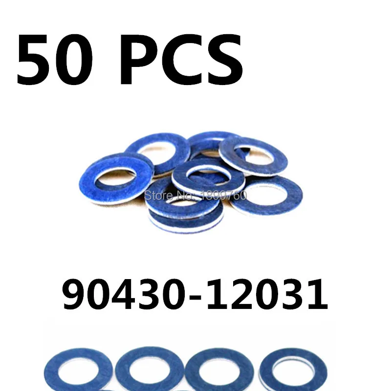 50 Pc Car Oil Drain Plug Gasket For Toyota Rav4 Camry Prius Land