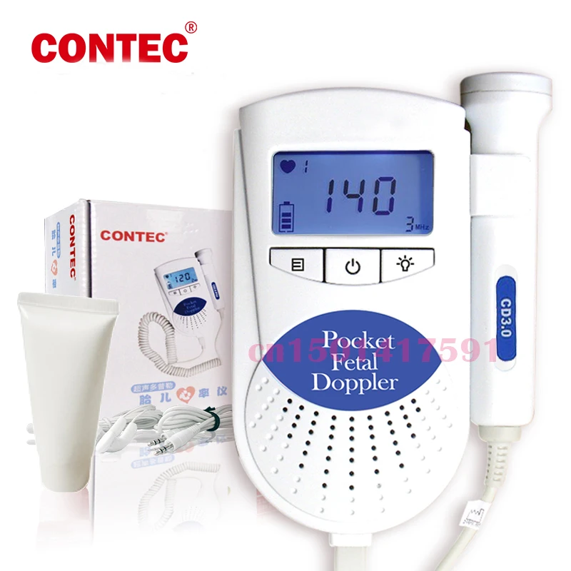 

EMS Free shiping Sonoline B with 3MHZ probe Contec Baby Heart Prenatal Monitor Fetal Doppler--FDA and CE