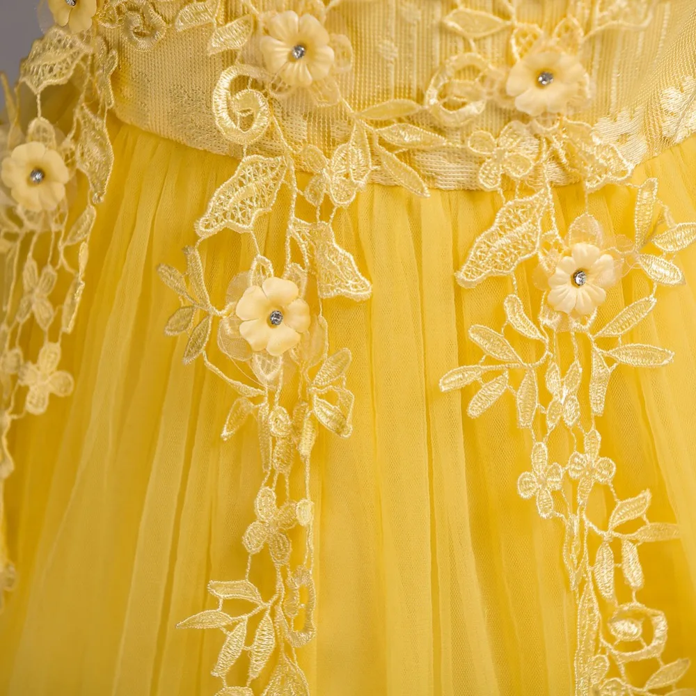Flower Girl Dresses For Wedding Party 2018 Tule Teen Princess Dress Children Evening Clothing Kids Clothes Girls 8 to 12 14 Year (22)