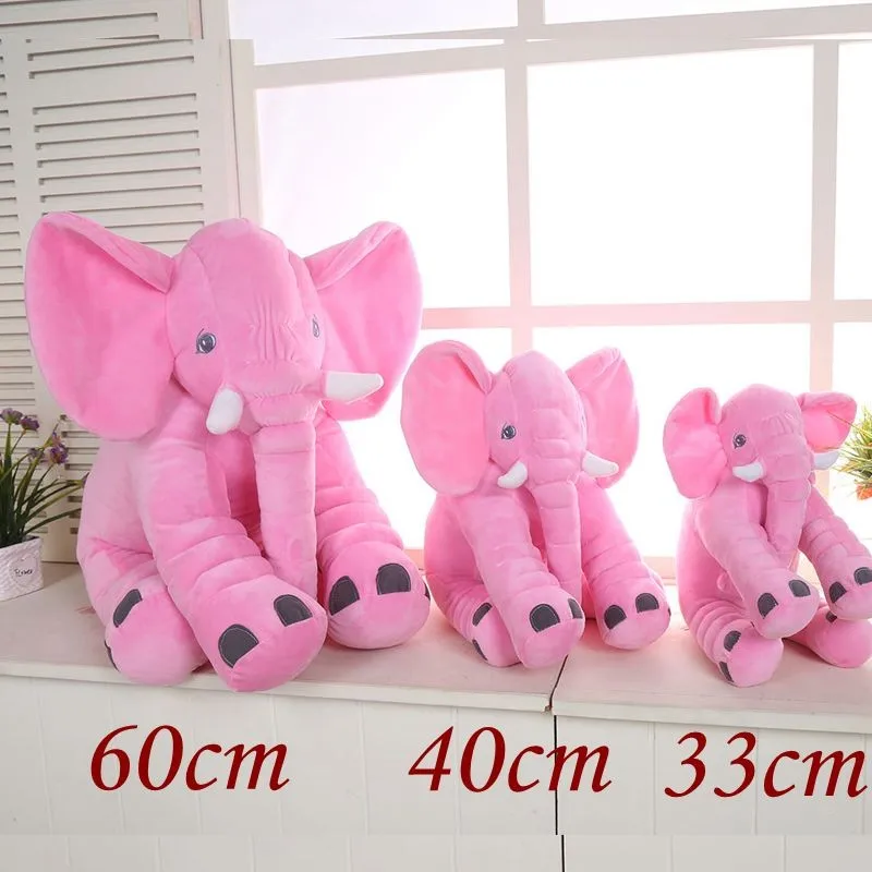 Hot-New-Arrival-33CM-1-Piece-Cute-4-colors-Elephant-Plush-Toy-With-Long-Nose-Pillows_