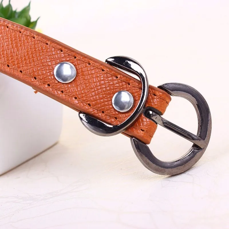 Kids Boys Girls Belt Child Waistband Classic Color Leisure Waist Strap Children PU Leather Belts