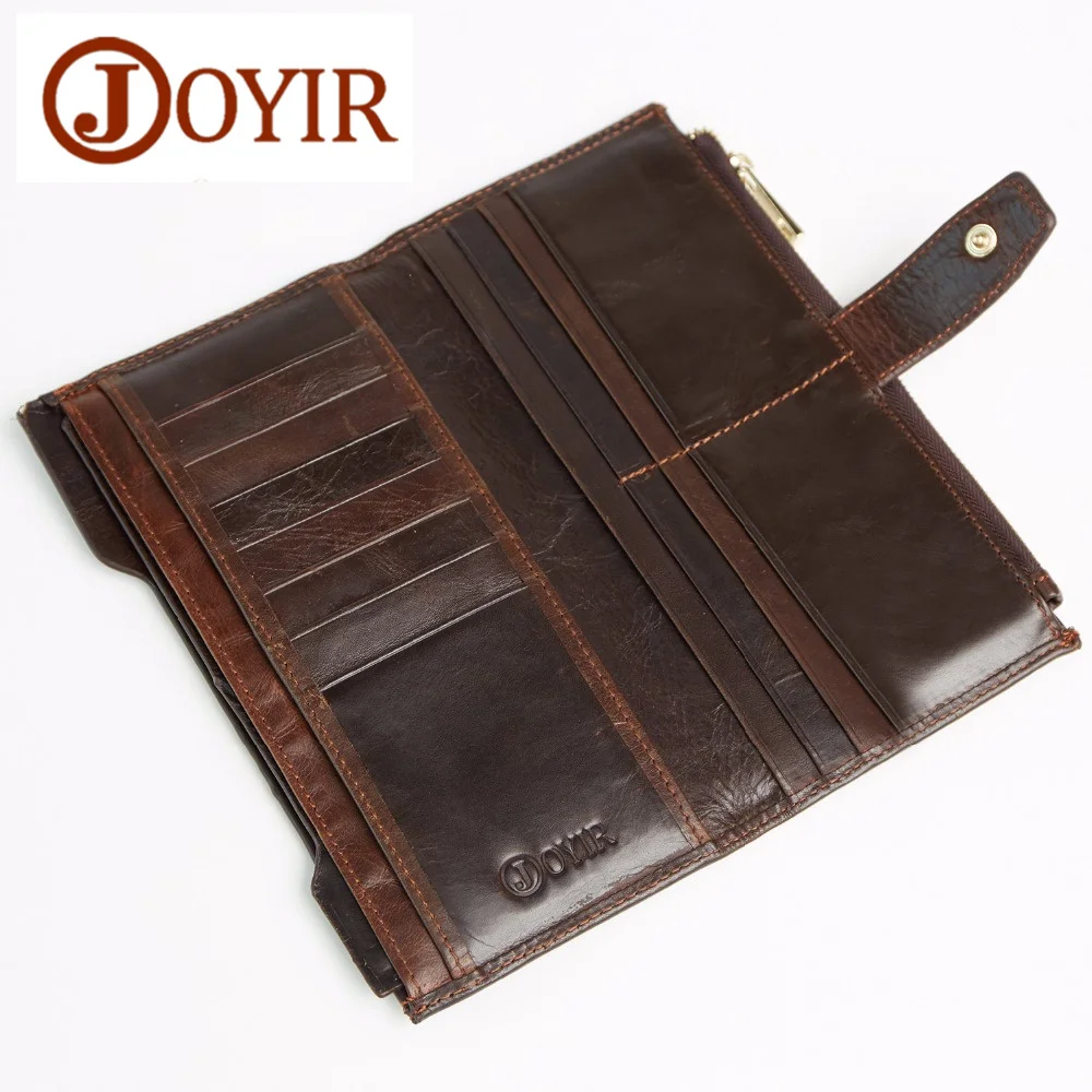 JOYIR New Genuine Leather Men Wallets Hasp Zipper Designer Business Male Coin Purse Card Holder Men Long Clutch Wallet JOYIR New Genuine Leather Men Wallets Hasp Zipper Designer Business Male Coin Purse Card Holder Men Long Clutch Wallet