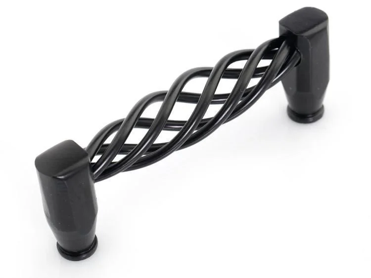 

10Pcs New modern design black bird cage drawer pull handle Cabinet Handle And Knobs ( C:C:96MM H:38MM )