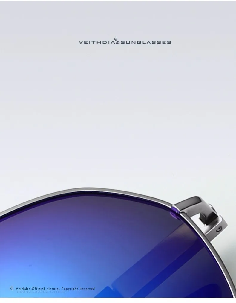 VEITHDIA поляризационные Винтажные Солнцезащитные очки для мужчин, Новое поступление, брендовые дизайнерские солнцезащитные очки, очки gafas oculos de sol masculino 2732