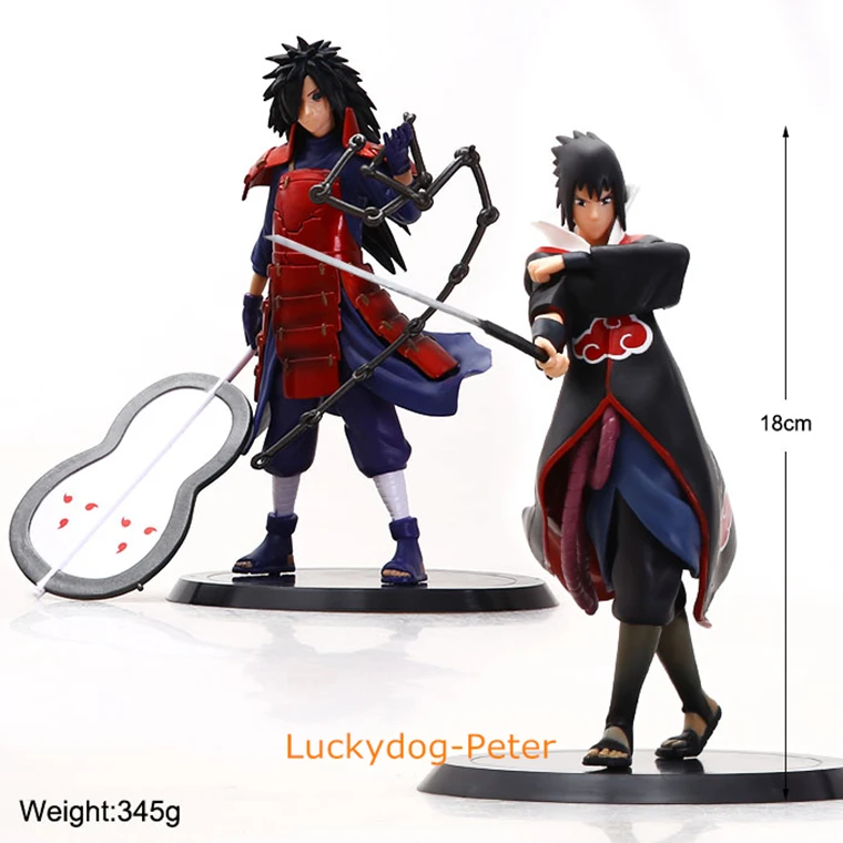 Figurine Naruto Madara: Tout ce que vous devez savoir - Naruto 12 EDition Action Figures MaDara Uchiha Sasuke Uchiha Dolls PVC ACGN Figure Garage Kit