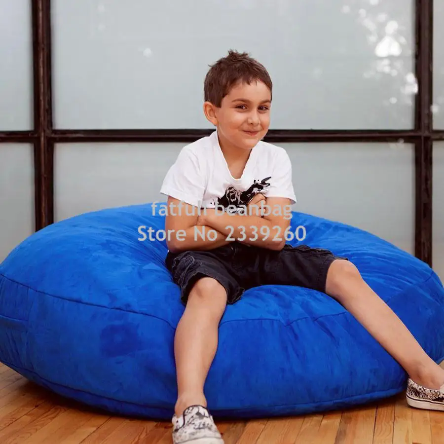 Cover only No Filler-two room seat Bean bag chair, home furniture sofa , modern beanbag hammock recliner