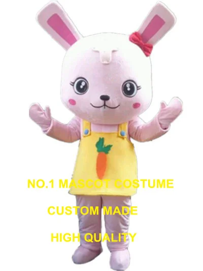 

pink rabbit mascot costume bunny custom cartoon character cosplay carnival costume 2998