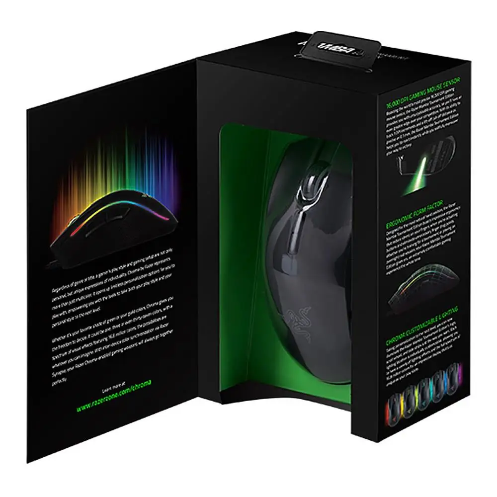 Проводная игровая мышь razer Mamba Elite эргономичная лазерная многоцветная сенсорная мышь 16000 dpi eSports 16000 dpi для ПК геймера ноутбука