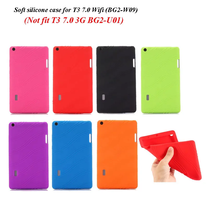 

30PCS/Lot Soft Silicone Cover For Huawei Mediapad T3 7.0 Wifi BG2-W09 Protection Case (Not fit T3 7.0 3G BG2-U01)