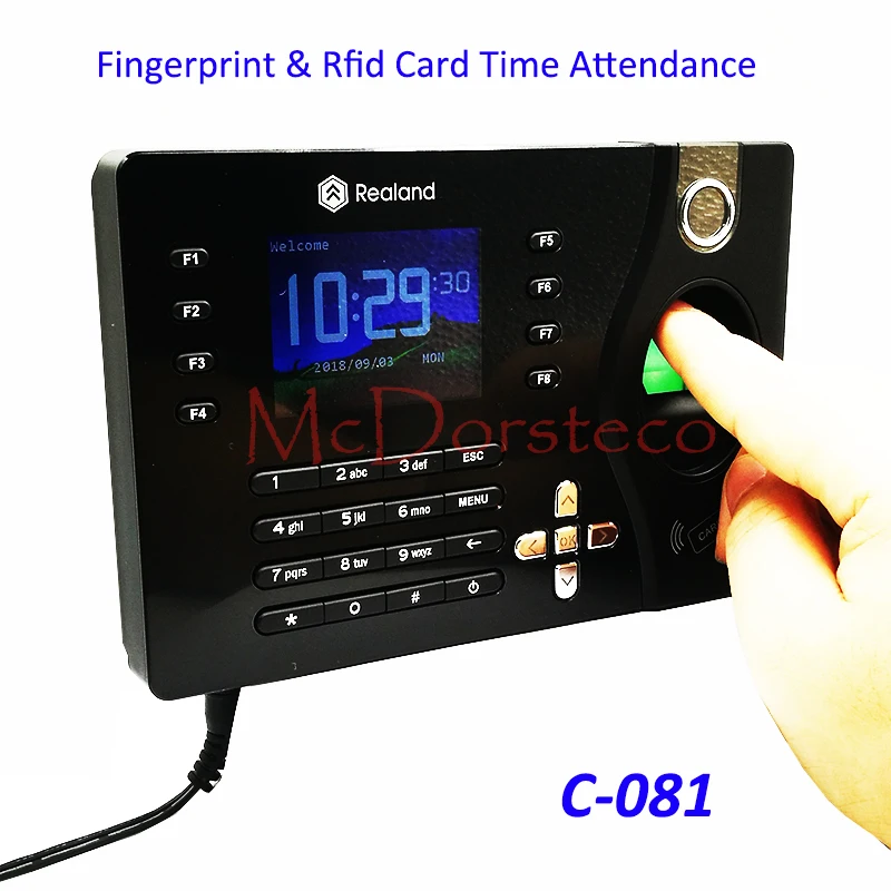 A-C081 TCP/IP Biometric Fingerprint Time Clock Recorder Attendance Employee Electronic Punch Reader Machine Realand цена A-C081 TCP/IP Biometric Fingerprint Time Clock Recorder Attendance Employee Electronic Punch Reader Machine Realand цены онлайн