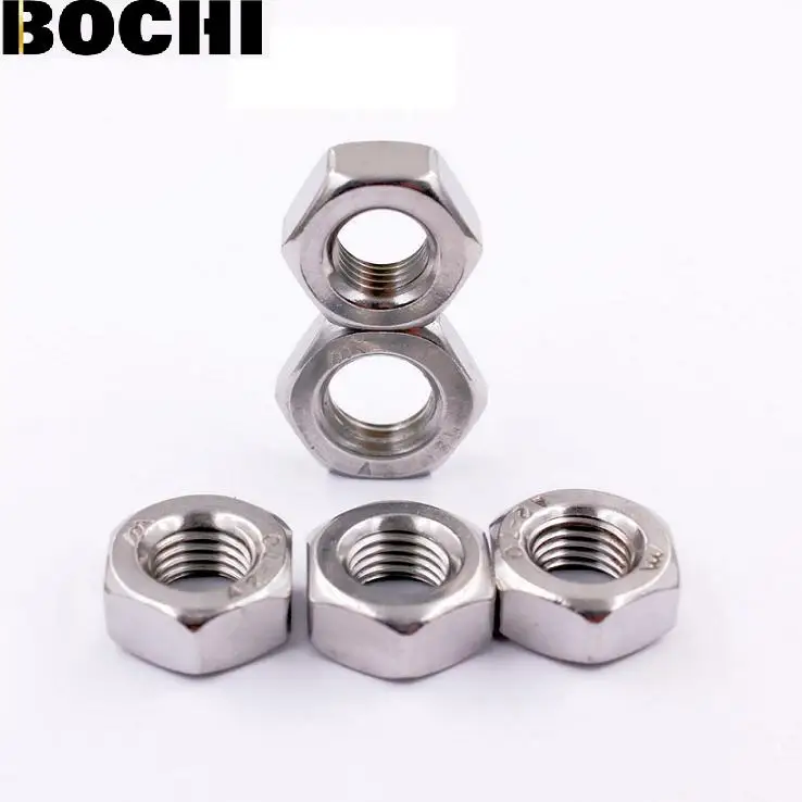 

DIN934 M1 M2 M3 M4 M5 M6 M8 M10 304 Stainless Steel Metric Thread Hex Nut Hexagon Nuts Lock Screw Bolt Nut for Balancing Machine